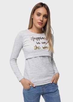 Лонгслив "Лиора" (I Love Mum), серый (104011) Лонгслив "Лиора" (I Love Mum), серый (104011)